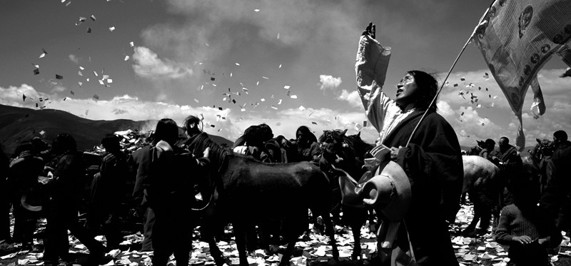 nomades tibetains qui font la fete
